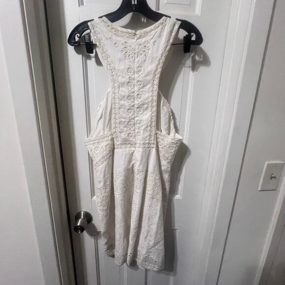 Anthropologie Maeve Eyelet Halter Dress Size 14 - Picture 7 of 7